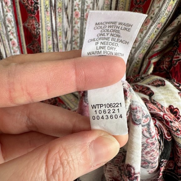 J.Jill Geometric Multicolor Rayon Ladies Career Blouse, M - Picture 4 of 7